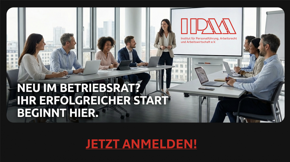 Eine Gruppe neuer Betriebsrätinnen und Betriebsräte lässt sich für Ihr neues Amt schulen.