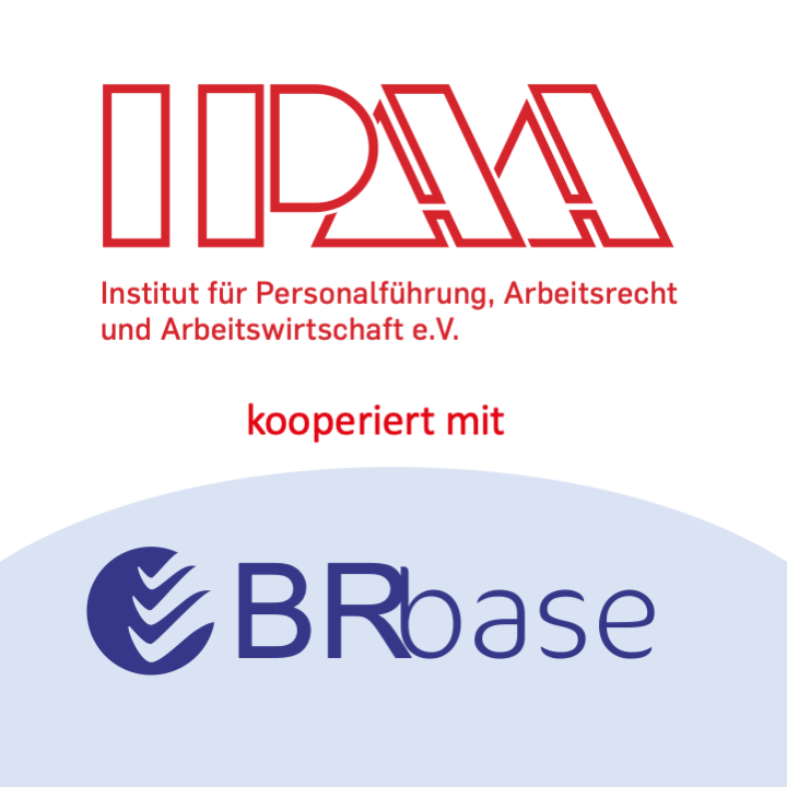 Ein Werbebild das die Kooperation zwischen IPAA und dem Betriebsratssoftwareanbieter BRbase symbolisiert