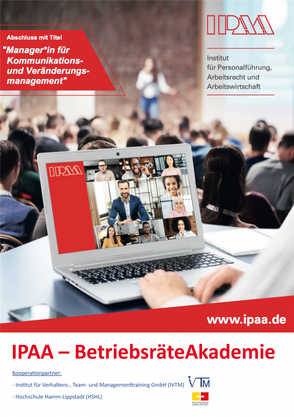 Deckblatt der Broschüre zur BetriebsräteAkademie