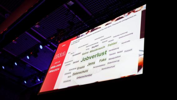Eine der Leinwände der IPAA-Schulungstage 2024