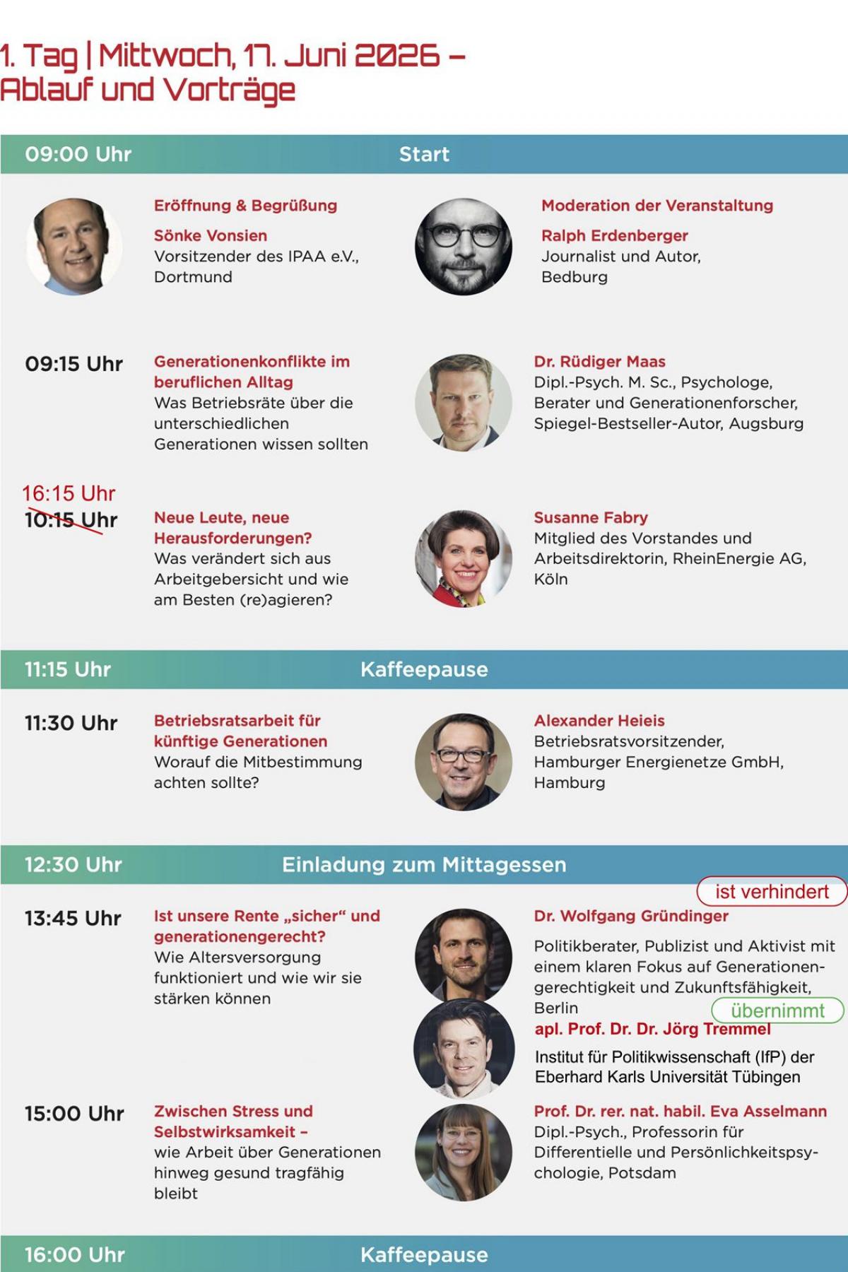 IPAA-Schulungstage 2026 - Programmheft Seite 3