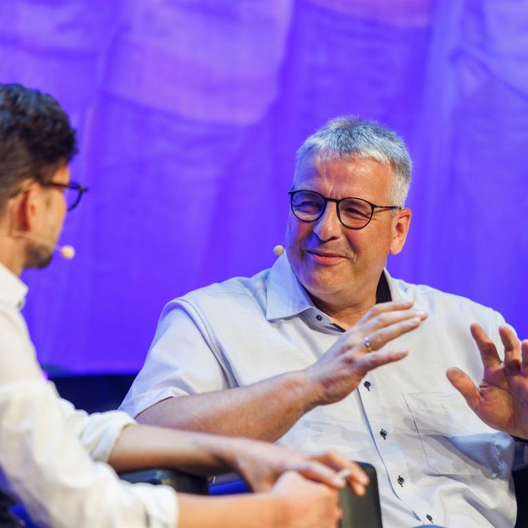 Martin Geilhorn  im Gespräch mit dem Moderator